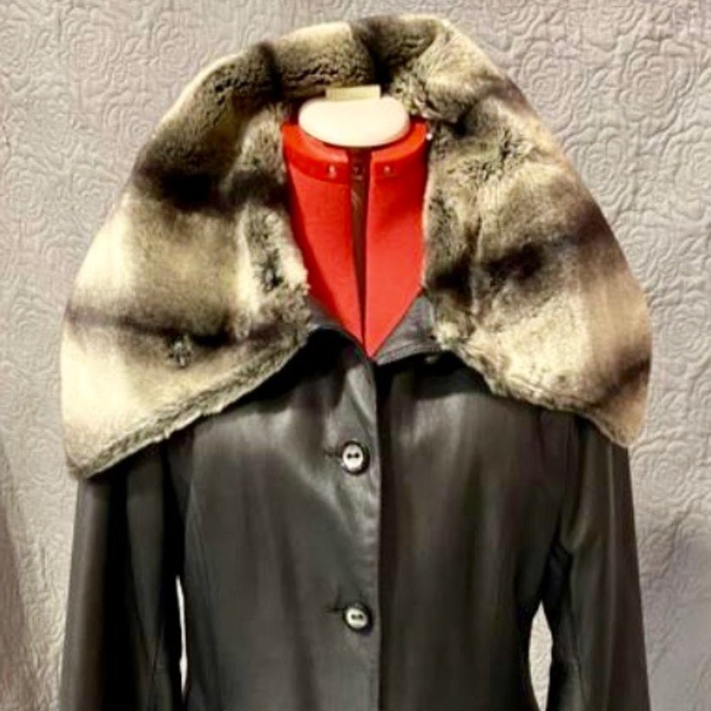 Vintage Danier Leather 90s does 70s Trench Y2K